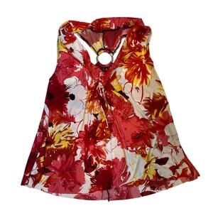 Y2K Floral Tank Top Size Medium Cottagecore Flowy